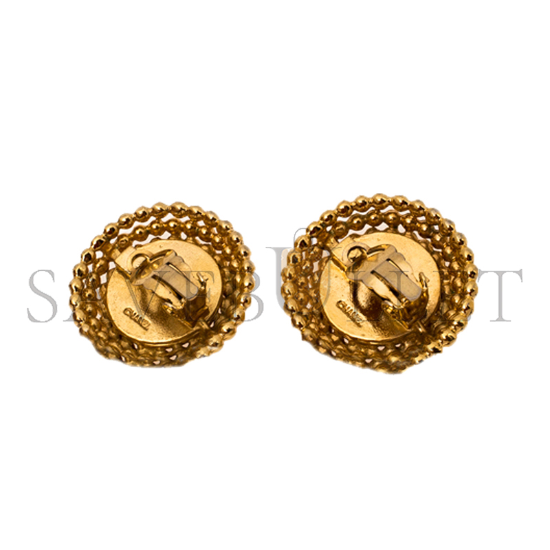 CHANEL CC ROUND EARRINGS